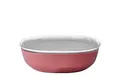 Mepal – Servierschale mit Deckel Silueta – Spülmaschinen- und mikrowellenfest – Salatschüssel – Tapas Teller – Geschirr – 4000 ml – Vivid mauve
