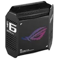 ASUS ROG Rapture GT6 AX10000 1er Pack Tri-Band Gaming Mesh WiFi System kombinierb Router (Tethering als 4G 5G Router-Ersatz, WiFi 6, bis 270qm Abdeckung, 2,5G Port, 160 MHz-Kanäle, AIMesh) schwarz