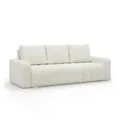 Mebligo Sofa, Creme, Textil, 3-Sitzer, 97x87x227 cm, Wohnzimmer, Sofas & Couches, Sofas, 3-Sitzer Sofas