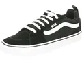 Vans Herren Größe 39,5, Filmore Sneaker Schwarz & Weiß Wildleder & Mesh Canvas Sportschuhe, Low-Top Turnschuhe für Herren, Leichte Herrenschuhe Active Wear Range (EU 39,5)