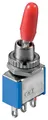 Goobay 10020 Kippschalter Miniatur, EIN – EIN, 3 Pins, blaues Gehäuse