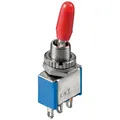 KNX1 Low-Cost-Miniatur-Kippschalter 1x UM 250V/2A rot