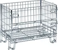 Kongamek Gitterbox verzinkt 860x580x680mm vorne halb zu öffnen 300kg Tragkraft