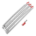 Wiltec Auffahrrampe 226 cm 680 kg für ATV Motorrad Quad, Aluminium Auffahrschiene faltbar, Verladerampe rutschsicher