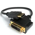 HDMI zu DVI Adapter DVI-D (24+1) Buchse auf HDMI Stecker 4K 1080P Full HD 3D