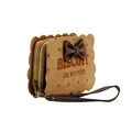 Oh My Pop! Biscuit-Kleine Geldbörse, Beige
