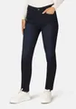 STOOKER WOMEN 5-Pocket-Jeans Zermatt Thermo Straight Fit Jeans Straight Fit Casual Clean Wash Denim Jeans für Damen