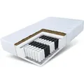 Fdm - Matratze 140x200 Taschenfederkern 7 Zonen Kokos Home Plus 17 Cm Premium H3 Bett