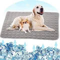Fueegue Kühlmatte für Hunde Hundematte Bett Kühldecke Kühlkissen für Katzen Waschbar Haustiere70*100cm