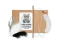 Kater Kasimir Katzenangel Set aus Buchenholz mit 4 handgemachten Anhängern