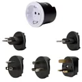 Kopp Reiseadapter Universal – Weltweiter Stromadapter für über 150 Länder – Kompatibel mit USA, UK, CH, AUS, CN – Internationaler Steckdosenadapter für Reisen (Alle)