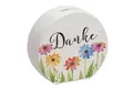 speecheese Spardose Blumen Spardose mit Spruch Danke