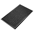 WEST & EAST Fußmatte außen mit schwarzem Aluminium Rand 55 x 90 cm, Aluminium Fußmatten, Fußabtreter außen, Schmutzfang Alu, Schmutzfangmatte Außenbereich, Fussmatte Aussenbereich, Türmatte außen