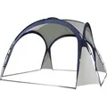 Outsunny Campingzelt Polyesterstoff Cremeweiß 350L x 350B x 222H cm