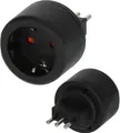 Brennenstuhl Reisestecker Kupplung DE + Stecker Italien, Blister-Karte