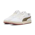 Puma CAVEN 2.0 Animal Flair Damen-Sneaker, weiß-Toasted Mandel-exotisch rot, Größe 39, Puma White Toasted Almond Exotic Red, 39 EU