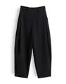 someday Damen City Pants | Catsby Barrel verkürzte City Pants mit Komfortbund Black, 40