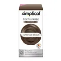SIMPLICOL Textilfarbe INTENSIV all in 1 ESPRESSO BRAUN Farbe incl. Fixierpulver