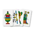 Dal 10071 - Napoletane Italienische Spielkarten rotes Etui ab 3