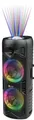 N-Gear LGP-5150 Black Tragbarer Bluetooth Partylautsprecher mit 200 W Ausgangsleistung, 87 dB Empfindlichkeit, Akku 7,4 V / 3000 mAh, TWS Stereo, LED Beleuchtung, USB microSD AUX