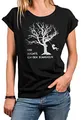 MAKAYA Lustige Damen Tunka mit Aufdruck - Ich GEH Schaukeln Print Shirt Frauen Sommer Top Große Größen Oversize Schwarz XXXXXL