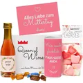 Geschenkset zum Muttertag | Geschenk Box mit Merci Pralinen, Schokolade, Sekt