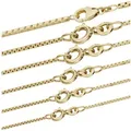 HOPLO Goldkette Goldkette Venezianerkette Länge 60cm Breite 0,9mm - 333-8 Karat Gold, Made in Germany goldfarben 60 cm Unisex | 0.9 mm