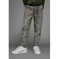 Arizona Schlupfjeans, Stretch-Jeans für Jungen bequeme O-Shape-Passform, Used-Look-Waschung grau 158