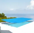 Solar Poolabdeckung aus PE eckig 549 x 274 cm Blau