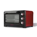 Girmi FE30 Elektroofen, 1600 W, Edelstahl, Rot