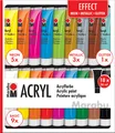 Marabu Acrylfarben-Set "EFFECT" 18 x 36 ml auf Wasserbasis