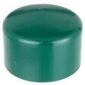 Alberts 654535 Pfostenkappe für runde Metallpfosten | Kunststoff, grün | für Pfosten-Ø 44 mm