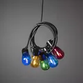KONSTSMIDE LED Deko Lichter Kette 20 Bunte Birnen