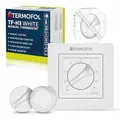 Termofol Heizungsthermostat TF-H3 - Heizkörperthermostat IP21 - Thermostat Fußbodenheizung - Thermostat für Heizfolie - Smart Home Gadgets - Thermostat Heizung - Smarthome - Weiß