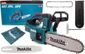 Makita Akku-Kettensäge 18V + Sӓgeschiene 25cm + Sägekette 3/8" + Zubehör DUC254Z