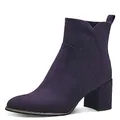 MARCO TOZZI Damen Stiefeletten mit Absatz Spitz mit Reißverschluss, Lila (Purple), 36 EU