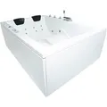 Basera® Indoor Whirlpool Badewanne XXL Wave 2 Personen Classic 180 x 130 cm