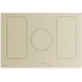 Klarstein Victoria Induktionskochfeld - 77cm, 5 Zonen & Flexzonen, 11500W Boost, Retro Design, Slider Touch, Timer, Kindersicherung, Restwärmeanze... - Beige
