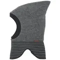 MAXIMO Schlupfmütze GOTS MINI-Schlupfmütze, Zipfel Wollfleece kbT, Jersey kbA (1-St) Wollfleece grau 55