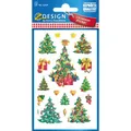 3-60x AVERY Zweckform ZDesign Weihnachts-Sticker "Weihnachtsbäume"