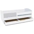 Lukdom Kinderbett, Weiß, Holzwerkstoff, 1 Schubladen, 90x190 cm, Kinder- & Jugendzimmer, Kindermöbel, Kinderbetten, Kindereinzelbetten