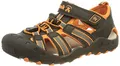 Kamik Unisex Jungen Crab Geschlossene Sandalen, Schwarz (Blk Orange Charcoal BOC), 26 EU