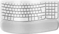 Logitech Wave Keys USB und Bluetooth Deutsch weiß (kabellos)