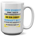 22Feels XL Tasse Schwager Geschenk Hochzeit Idee, Geburtstag, Weihnachten, Bruder der Braut des Bräutigams, Spruch Haferl Kaffeetasse Männer