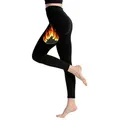 Yenita® Thermoleggings Gefütterte Leggings (2-tlg) mit weichem Innenfleece schwarz XL/XXL
