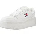 TOMMY JEANS TJW RETRO BASKET FLATFOR Weiß - Weiß - 41