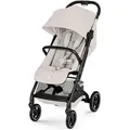 cybex Gold Buggy Beezy Blk, Hellgrau, Textil, 45.5x107x82 cm, CE, Feststellbremse, Federung, 5-Punkte-Gurt, für Babyschale geeignet, Griff in Lederoptik, abnehmbarer Schutzbügel, Baby on Tour, Kinderwagen, Buggys
