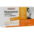 PARACETAMOL-ratiopharm 250 mg Zäpfchen 10 St. PZN 03953597