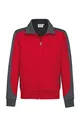 Hakro Sweatjacke Contrast Performance, HK477-rot, XL