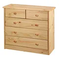 Kommode mit 5 Schubladen massiv Kiefer